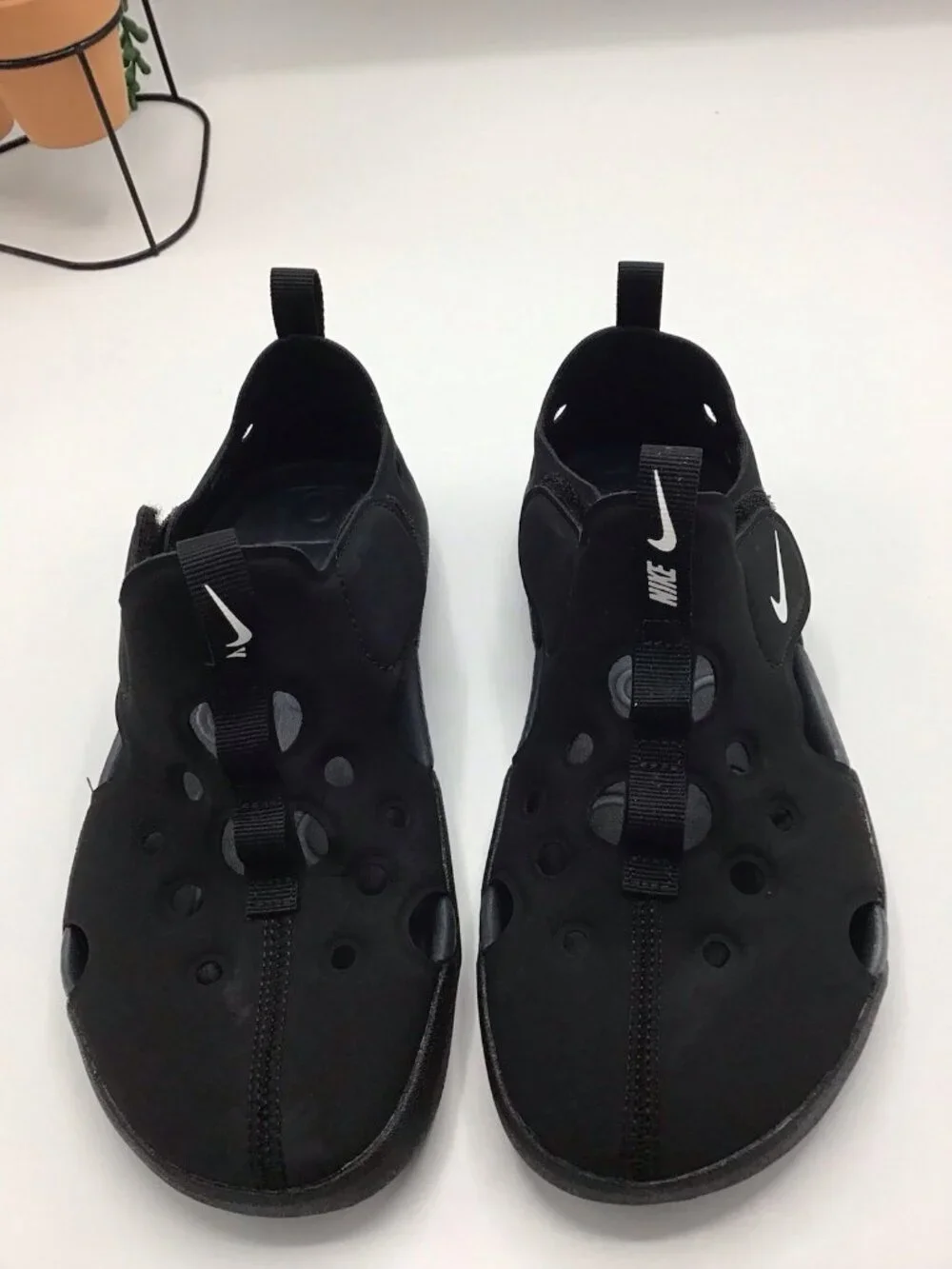 Nike Sunray Protect 4 (TD) Boy's Girl's Size 3y  Black Sandals Water Shoes